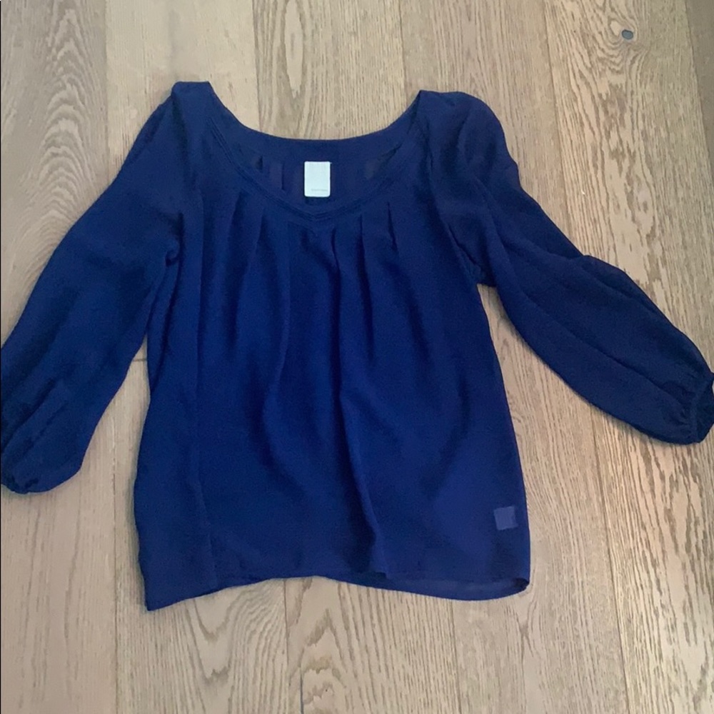 Sheer blue blouse